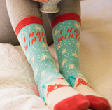 Women's I Hate Winter Socks Funny Snow Cold Seasons Graphic Novelty Footwear