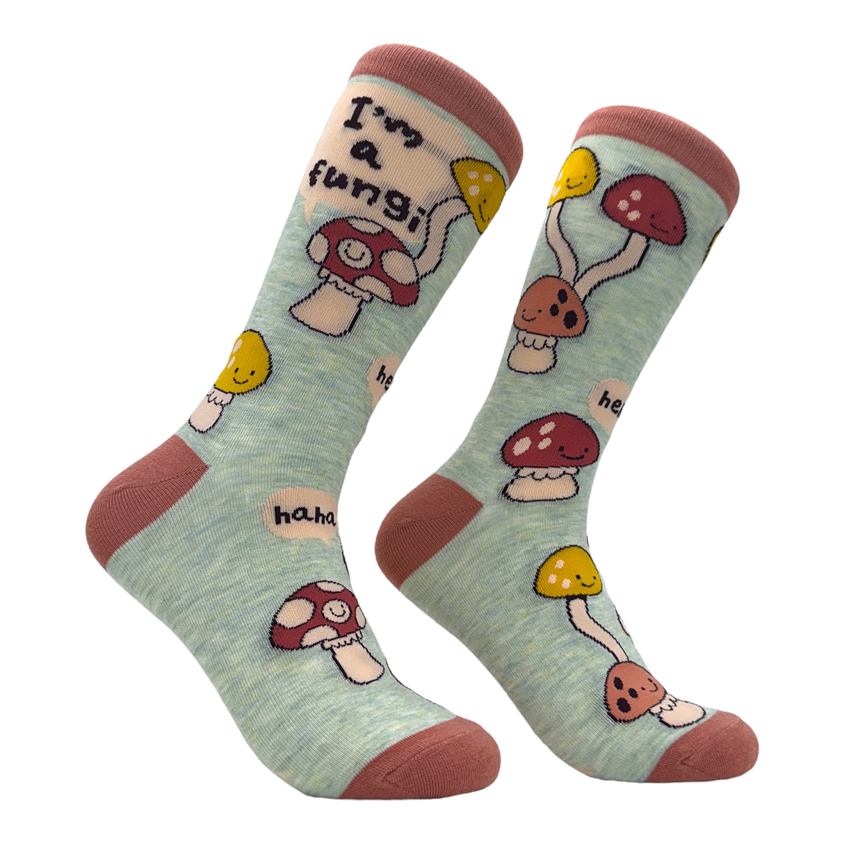 Women's Im A Fungi Socks Funny Laughing Joking Mushrooms Novelty Footwear