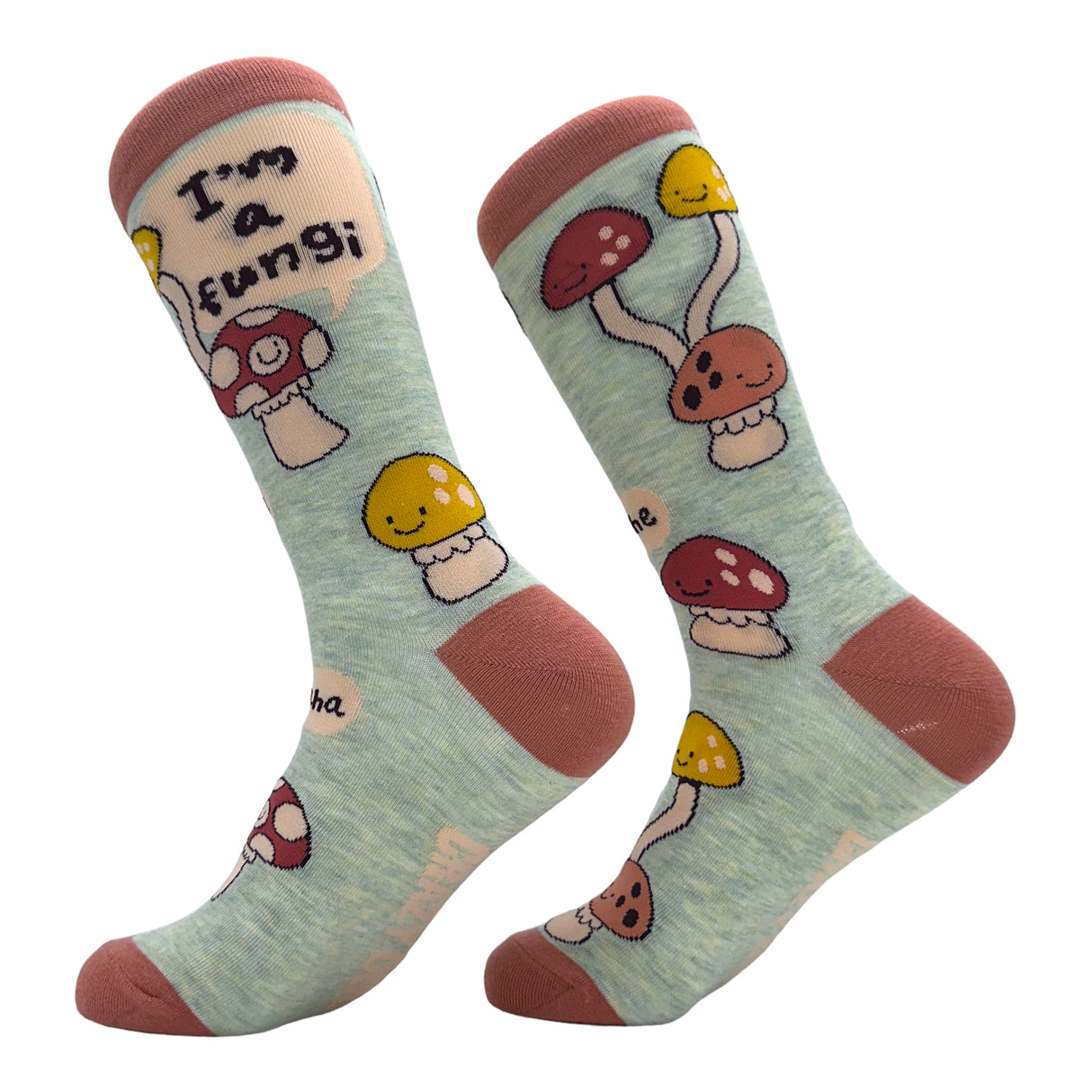 Women's Im A Fungi Socks Funny Laughing Joking Mushrooms Novelty Footwear