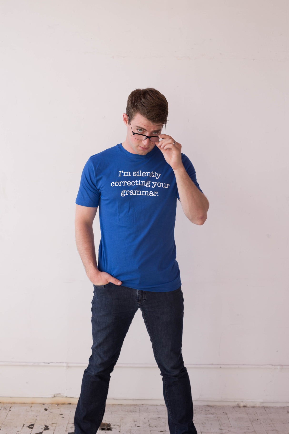 I'm Silently Correcting Your Grammar Men's Tshirt