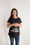 Maternity Force Is Strong Funny Pregnancy T Shirt Graphic For Expecting Mothers