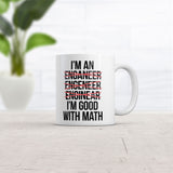 Im Good With Math Mug Funny Sarcastic Graphic Novelty Coffee Cup-11oz
