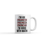 Im Good With Math Mug Funny Sarcastic Graphic Novelty Coffee Cup-11oz