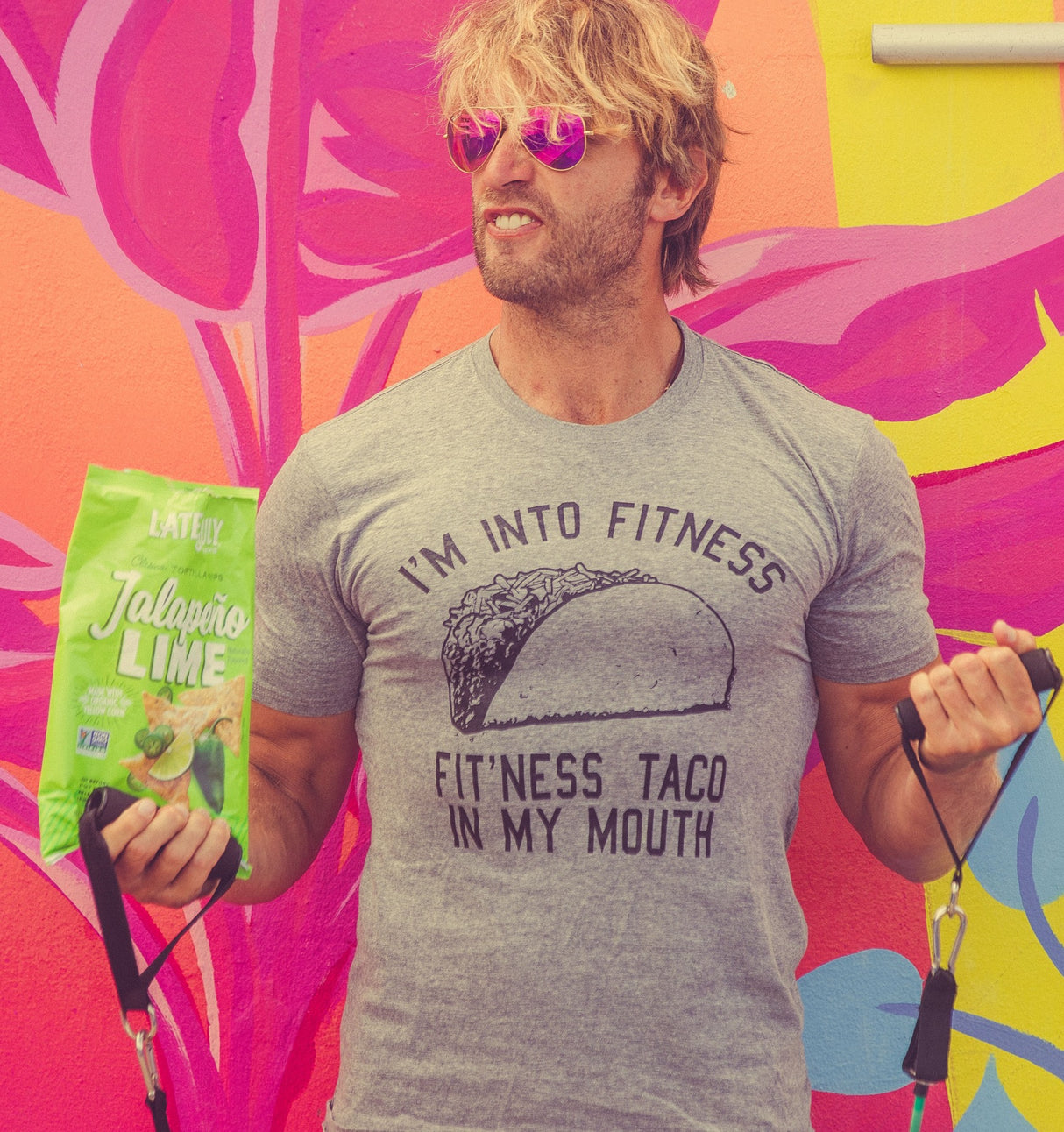 Fitness Taco In My Mouth Men's Tshirt