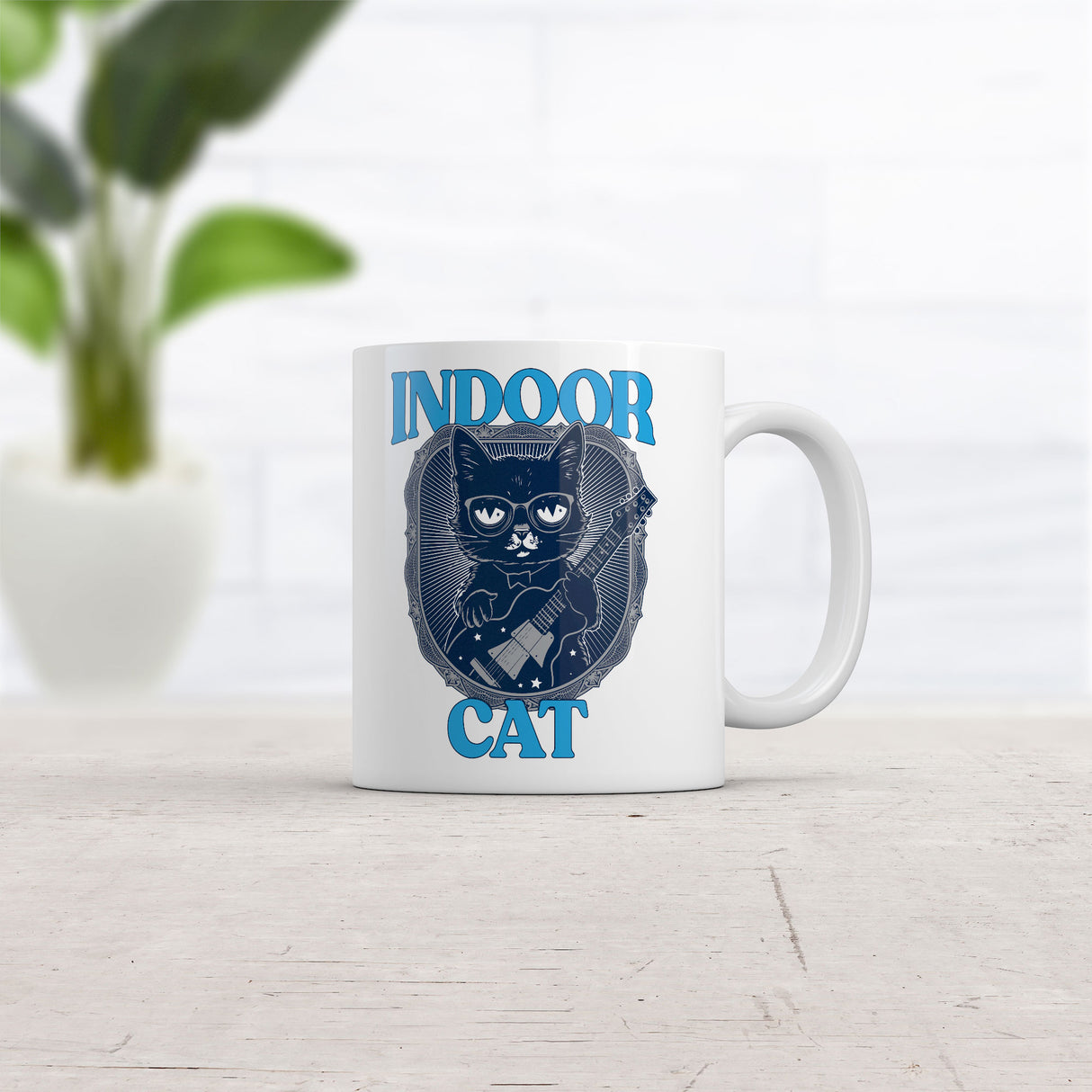 Indoor Cat Mug Funny Sarcastic Introvert Coffee Cup-11oz