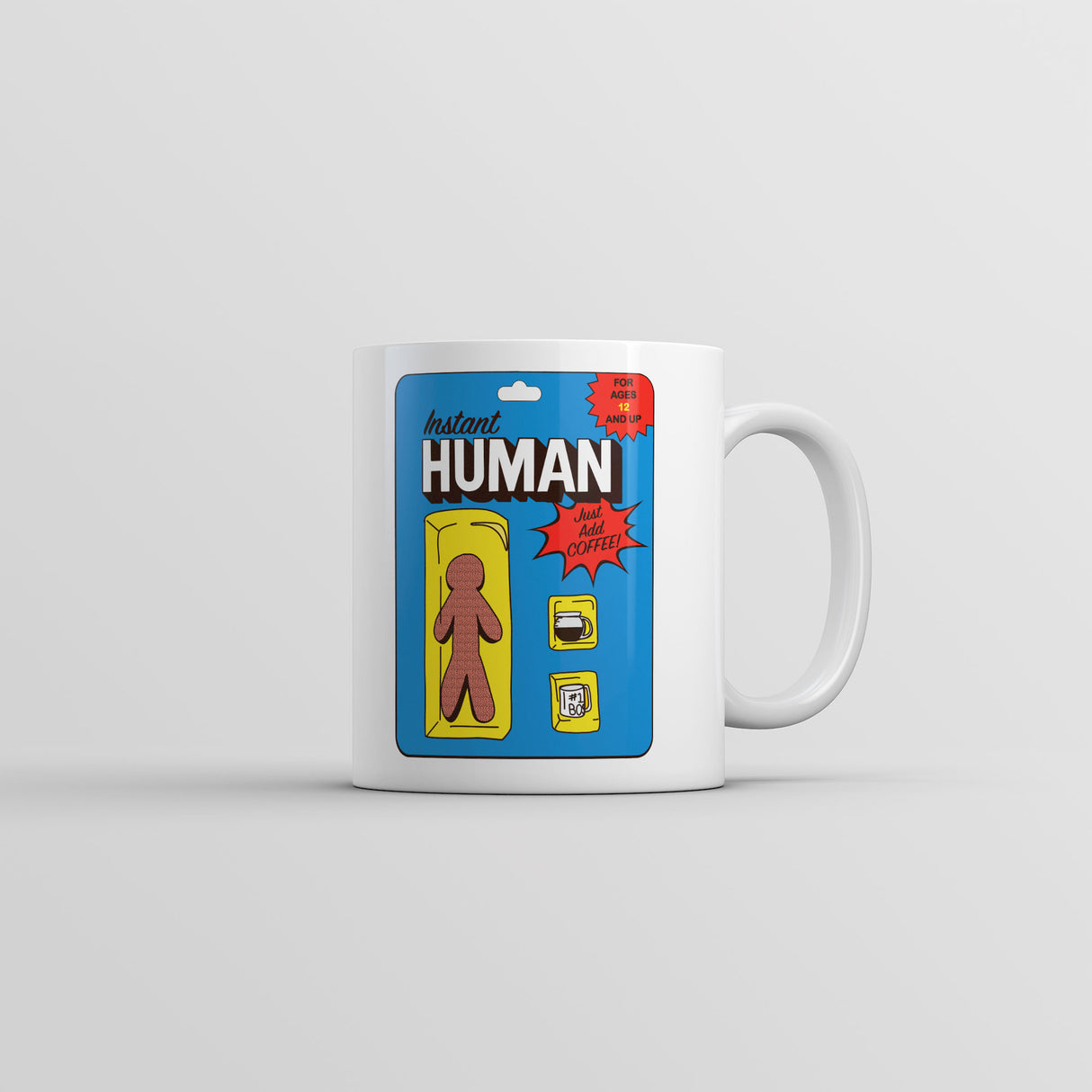 Instant Human Mug Funny Sarcastic Caffeine Lovers Novelty Coffee Cup-11oz