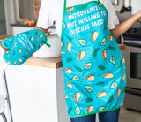 Always Use Protection Cookout Apron Funny Sarcastic Sexual Innuendo Kitchen Smock