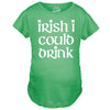 Maternity Irish I Could Drink Funny Saint Patricks Day Pregnancy Baby Bump Shirt