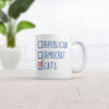I Voted Cats Funny Crazy Political Cat Lover Coffee Ceramic Drinking Mug  - 11oz