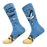 Men's I Will Shit On Your Head Socks Funny Offensive Seagull Beach Joke Footwear