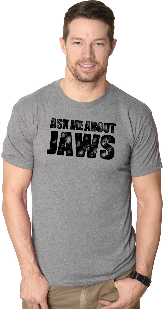 Ask Me About Jaws Men's Tshirt