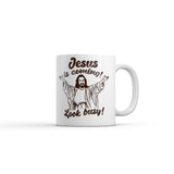 Jesus Is Coming Look Busy Mug Funny Sarcastic Religious Graphic Novelty Coffee Cup-11oz