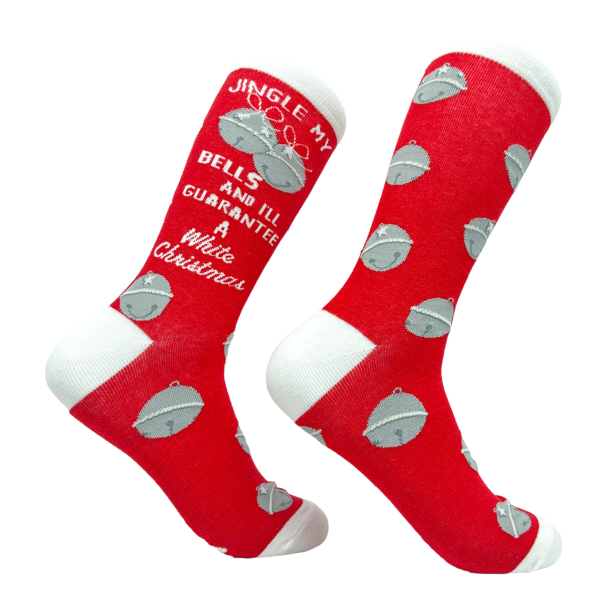 Men's Jingle My Bells Socks Funny Xmas Party Sex Joke Footwear