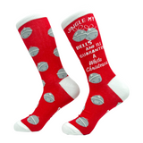 Men's Jingle My Bells Socks Funny Xmas Party Sex Joke Footwear