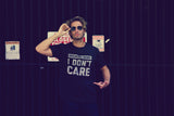 Mens Breaking News I Don't Care T shirt Funny Sarcastic Graphic Novelty Tee