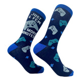 Men's I Paused My Game For This Socks Funny Nerdy Video Game Novelty Footwear