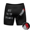 Mens Just The Tip I Promise Boxer Briefs Funny Saying Halloween Gag Gift Graphic Underwear
