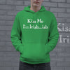 Kiss Me I'm Irishish Hoodie Funny St Patricks Day Shirt Parade Graphic Novelty Sweatshirt