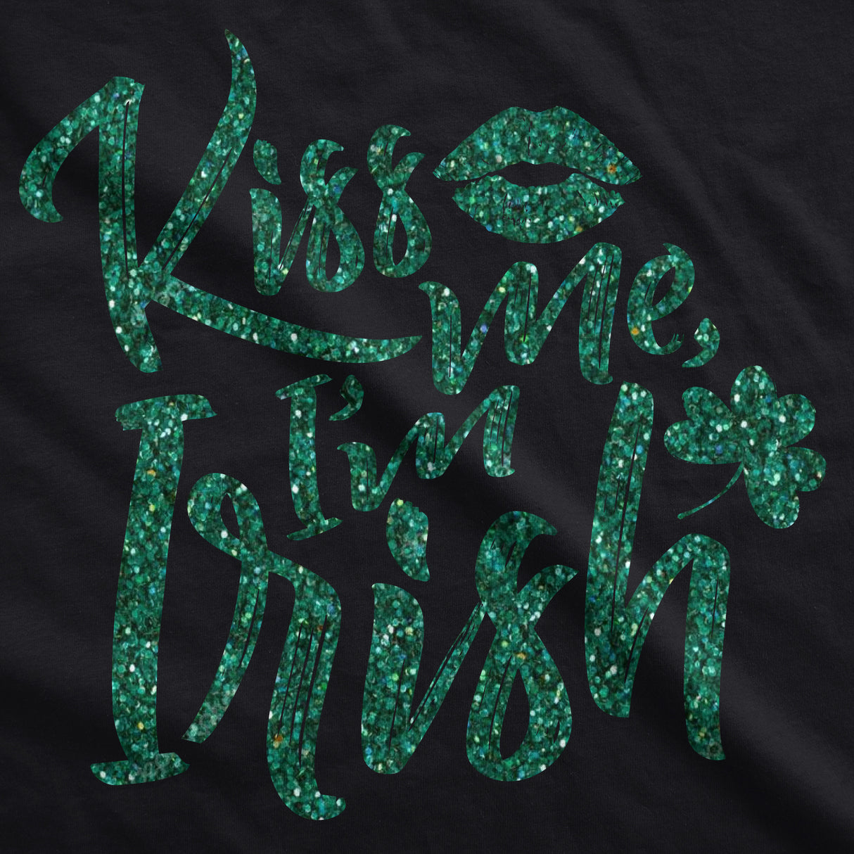 Womens Kiss Me Im Irish Green T Shirt Funny St Cute Saint Patricks Day Shirt