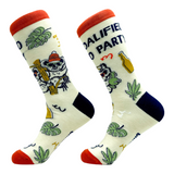 Women's Koalified To Party Socks Funny Partying Drinking Smoking Koala Joke Footwear