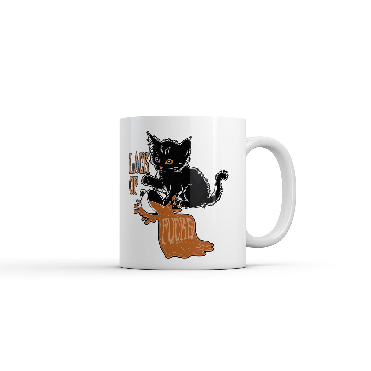 Lack Of Fucks Mug Funny Kitten Sarcastic Graphic Novelty Coffee Cup-11oz