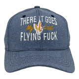 There It Goes My Last Flying Fuck Hat Funny Care Free Butterfly Joke Cap