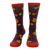 Women's Leaf Me Alone Socks Funny Loner Anti Social Introvert Fall Season Lovers Footwear