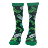 Funny Mens Video Game Socks Hilarious Gaming Footwear for Retro or Modern Gamer