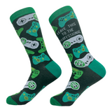 Funny Mens Video Game Socks Hilarious Gaming Footwear for Retro or Modern Gamer