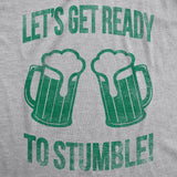 Womens Lets Get Ready To Stumble Funny St Saint Patricks Day T Shirt Drinking