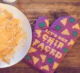 Let's Get Chip Faced Oven Mitt Funny Nachos Mexican Food Kitchen Glove