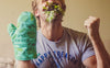Lettuce Is The Taste Of Sadness Oven Mitt Funny Greens Salad Vegetable Sarcastic Kitchen Glove