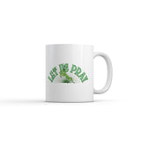 Let Us Pray Mug Funny Sarcastic Praying Mantis Graphic Novelty Coffee Cup-11oz