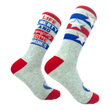 Men's Life Liberty And Hopefully Some Birdies Socks Funny Patriotic Golf Lovers Footwear