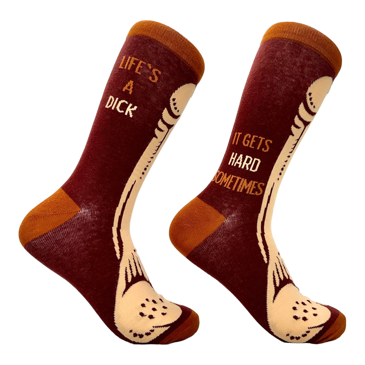 Men's Lifes A Dick Socks Funny Big Penis Hard Life Joke Novelty Footwear