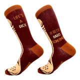 Men's Lifes A Dick Socks Funny Big Penis Hard Life Joke Novelty Footwear