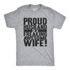 Proud Husband of a Freaking Awesome Wife Men's Tshirt