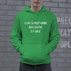 I Like Leprechauns and Maybe 3 People Hoodie Funny Sarcastic St Patricks Day Outfit Graphic Novelty Shirt