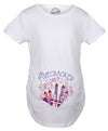 Maternity Lil Firecracker Pregnancy Tshirt Cute 4th Of July USA Tee For Mom To Be