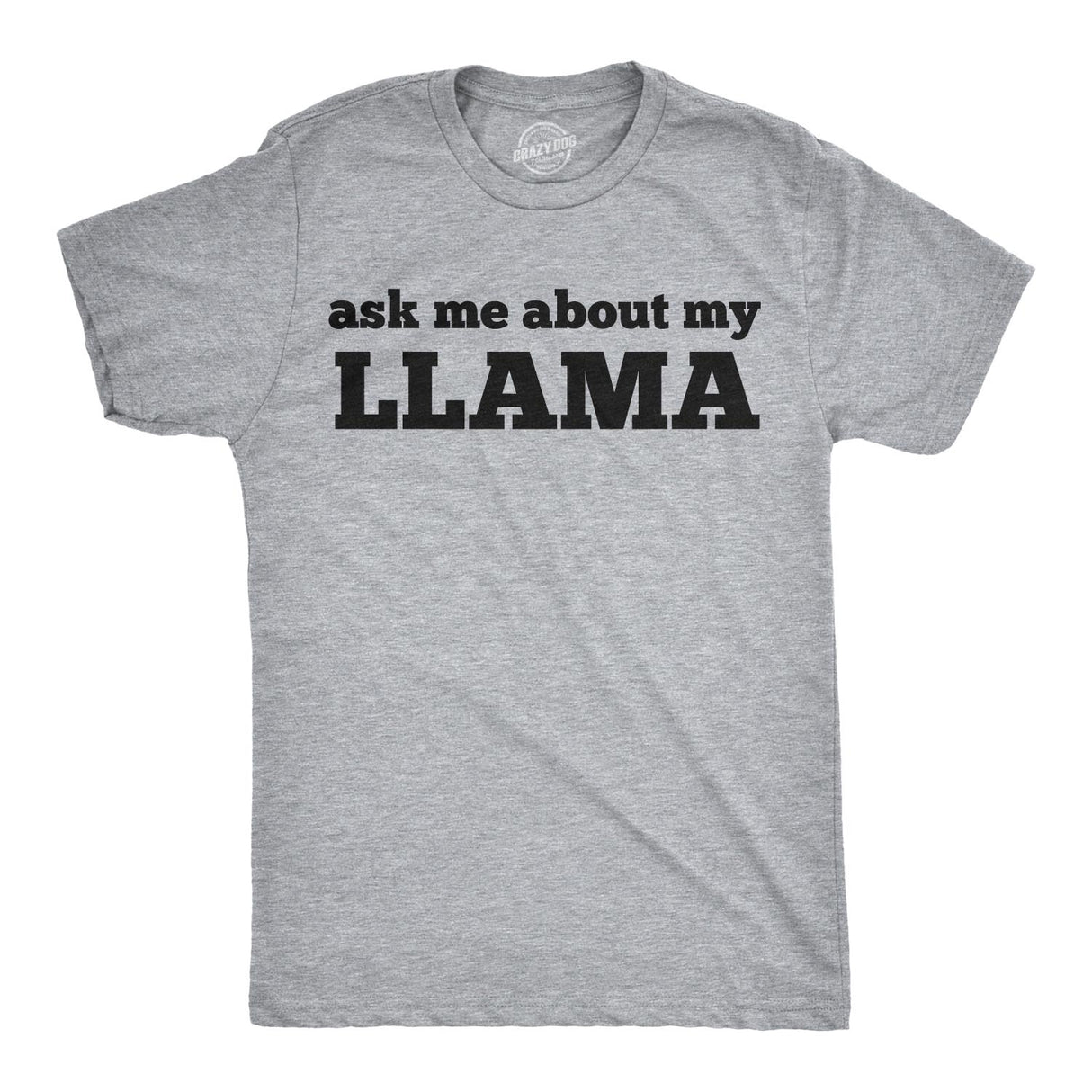 Ask Me About My Llama Flip Men's Tshirt