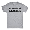 Ask Me About My Llama Flip Men's Tshirt