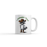 Lollygaggin Time Mug Funny Sarcastic Raccoon Graphic Novelty Coffee Cup-11oz