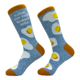 Women's Look On The Sunny Side Socks Funny Breakfast Eggs Joke Footwear