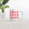 Love Love Love Mug Cute Valentines Day Coffee Cup - 11oz