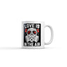 Love Is In The Air Mug Funny Sarcastic Gasmask Graphic Novelty Coffee Cup-11oz