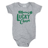 Baby Mamas Lucky Charm Funny Irish Shamrock Saint Patricks Day Infant Bodysuit