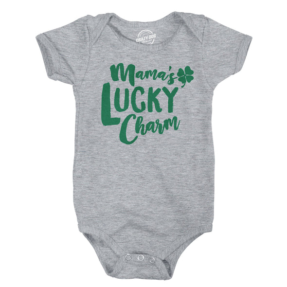 Baby Mamas Lucky Charm Funny Irish Shamrock Saint Patricks Day Infant Bodysuit