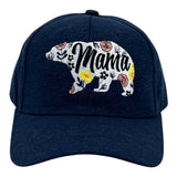 Mama Bear Floral Print Hat Funny Sarcastic Mothers Day Graphic Novelty Cap