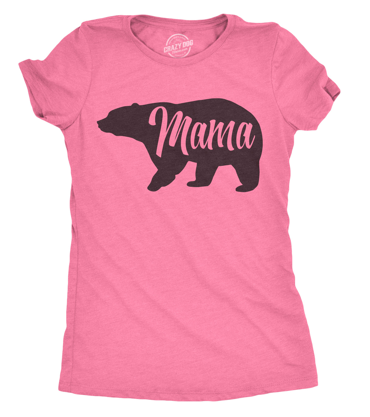 Womens Mama Bear T shirt Cute Funny Best Mom of Boys Girls Cool Mother Tee