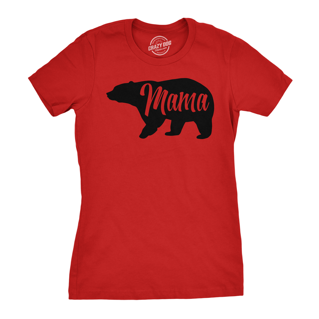 Womens Mama Bear T shirt Cute Funny Best Mom of Boys Girls Cool Mother Tee